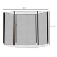 thumbnail image 2 of Soozier Filet d'Enceinte Rond de 8 Pi pour Trampoline, Filet de Sécurité de Rebond Extérieur de Remplacement pour 6 Poteaux, Noir, 2 of 7