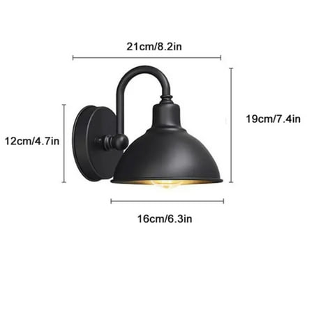 

LIGIUJN Enhance your outdoor space with elegant gooseneck wall lanterns - Ideal for garden porch or patio - Elevate ambiance and functionality with sophisticated lighting designs - Crea
