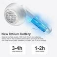 thumbnail image 4 of Fabric Shaver USB Rechargeable Lint Remover with Blade Guard Electric Sweater Shavers with Removable Trash Box Portable Fabric Shaver for Fuzz and Lint Balls for Clothes Blanket Bedding, 4 of 11