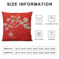 thumbnail image 5 of GOSMITH  Throw Pillow Case Cushion Cover, Flower Oriental Chinese, Lunar New Year Christmas Holiday Home Decor,, 5 of 5