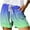 Blue, variant on FAKKDUK Women's Lightweight Athletic Running Shorts 3" Quick Dry Workout Shorts with Pockets Womens Bermuda Shorts Lounge Sweat Casual Jersey Drawstring Shorts, S&Green
