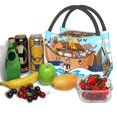 thumbnail image 3 of Yiaed Animals on Noah's Ark Floating Print Lunch box lunch bag Portable Insulated Lunch Box for Women Men Cooler Tote Bag with Front Pocket for Work Picnic Travel, 3 of 6