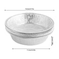 thumbnail image 2 of Lot de 30 Plats Ronds en Papier D\'aluminium, Plats Jetables en Papier D\'aluminium, Plats à Emporter en Aluminium avec Parois Inclinées pour Tartelettes, Rangement, Service et Réchauffage - Plateaux à Emporter, Batterie de Cuisine Jetable, 2 of 6