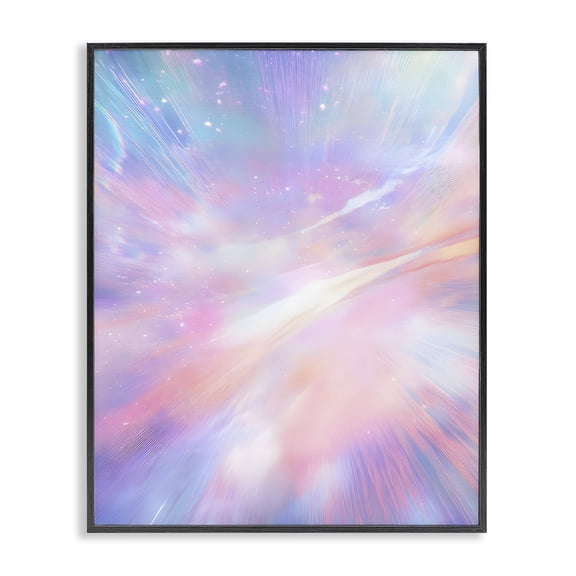 Stupell Industries Contemporary Iridescent Nebula Abstraction Black Framed Giclee Art, 11 x 14, by Franklyn Gregory