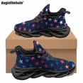 thumbnail image 1 of Zapatos planos Doginthehole con diseño de estrellas, para uso diario, para deportes al aire libre, para correr, antideslizantes, con cordones, talla 48, 1 of 6