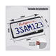 thumbnail image 3 of 2 pzs Porta Placas Universal Accesorios Para Autos De Silicon Belug Negro, 3 of 5