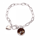 thumbnail image 1 of Hot chocolate postres Copa Francia Pulsera de cadena de corazón joyería encanto moda, 1 of 3