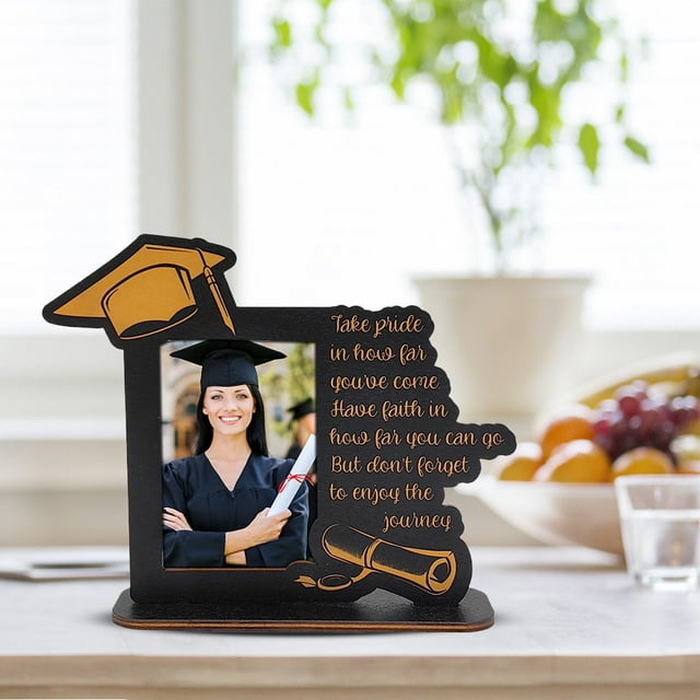 Desktop Decor Graduation Photo Frame 6.5x7.9 Inch Photo Frame Desktop Graduation Photo Frame Display Photo Suitable For Home Room Decoration Suitable For Friends Family Graduates As Souvenirs