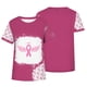 thumbnail image 5 of Blusa de manga corta con estampado de cuello redondo informal para mujer a la moda, Tops de verano Pompotops hkajfhjk457153, 5 of 5