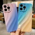 thumbnail image 4 of Compatible with iPhone 14 Pro Max Water Ripple Case, Cute Gradient Color Aesthetic Wave Shape Soft Camera Protective Phone case for iPhone 14 Pro Max Women Girls Pink Blue, 4 of 12