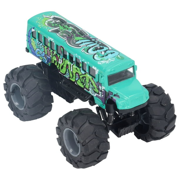 Autobús escolar de juguete, modelo de autobús a escala 1:43, autobús escolar, juguete de tracción trasera, funcionalidad versátil