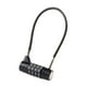 thumbnail image 1 of Candado de cable con combinación de 4 dígitos, resistente, de seguridad, multiusos Cable de 28 cm, 1 of 9