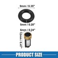 thumbnail image 5 of Unique Bargains 6 Set Fuel Injector O Rings Seals No.1439800 with Micro Filters Repair Kit for BMW X5 2001-2006, 5 of 7
