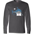 thumbnail image 3 of Inktastic Shark Dinner Long Sleeve T-Shirt, 3 of 5