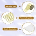 thumbnail image 3 of Uxcell 2240 PCS Azulejos de Espejo de Vidrio Disco Ball Autoadhesivos Azulejos de Mosaico de Espejo Dorado 5 x 5mm, 1 Hoja, 3 of 7