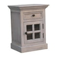 thumbnail image 4 of Lesuto Glazed Stone Nightstand - Modern, brass, 4 of 12