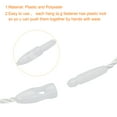 thumbnail image 3 of Cuerda de poliéster Uxcell para etiquetas colgantes con bloqueo de plástico, 190 mm/7.48" de longitud, 1 mm/0.04" de diámetro, paquete de 200, blanco, 3 of 5