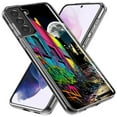 thumbnail image 2 of MUNDAZE Samsung Galaxy S22 Ultra Shockproof Clear Hybrid Protective Phone Case Urban City Full Moon Graffiti Painting Art Cover, 2 of 5