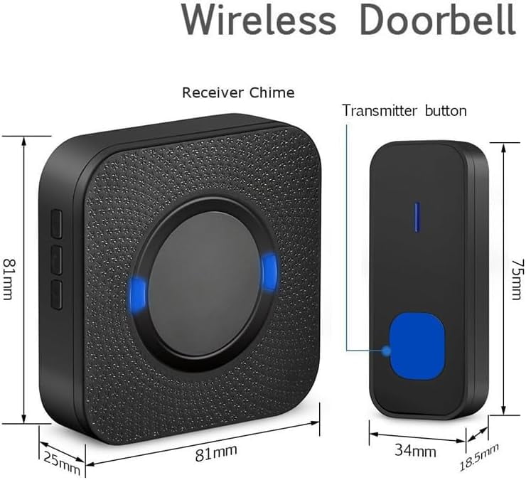 Doorbell Electronic Remote Control Dingdong Drag Doorbell Smart Dingdong Waterproof Button for Home