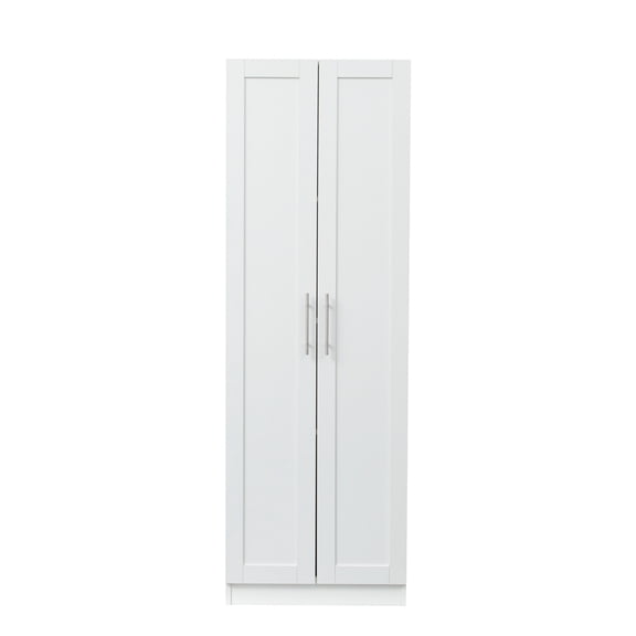 Yesfashion 71" H Armoire Wardrobe Closet For Bedroom, Freestanding Armoire Storage Cabinet With 2 Doors, Modern Wardrobe Cabinet With 3 Shelves