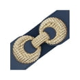 thumbnail image 2 of INSPIRE CHIC Women's Elastic Belt Alloy Double Ring Buckle Fashion Suitable for Skirt Dress 67x6cm/26.4x2.4" Navy Blue, 2 of 6