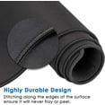 thumbnail image 3 of Large Gaming Mouse Pad with Stitched Edges, Extended Mousepad with Superior Micro-Weave Cloth, Non-Slip Base, Water Resist Keyboard Pad, Desk Mat for Gamer, Office & Home, 31.5 x 11.8 in, Black, 3 of 6
