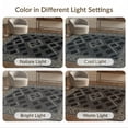 thumbnail image 7 of ODIKA 4'x6' Washable Area Rug Table Bold Pvc Structured Trellis Symmetrical Repeat Motif Dining for Home Office, Under Desk, Non-Slip Chair-Friendly, Flatwoven, 7 of 7