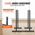 thumbnail image 3 of KFFKFF Dip Station, 440 lbs Load, Durable Dip Stand with Height Adjustment, Exercise Dip Bar for Home Gym, Stability Parallette Push Up Rack, Parallel Bars for Power Training, 3 of 9