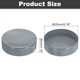 thumbnail image 2 of Tapones de goma Uxcell de 225 mm (8 7/8") ID, protectores de tuberías y postes de cercas, tapones flexibles para tuberías industriales, tubos de metal, cercas exteriores, gris claro, 2 of 6