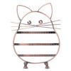 Jewelry Display Kitten Cat Copper Stand, Earring Necklace Holder Organizer Hanging Display Storage Rack Tree(Bronze)