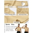 thumbnail image 4 of MINTREUS Women's Sports Bra Moderate Support Wide Strap Mesh Breathable Fitness Workout Yoga Bra, 4 of 7