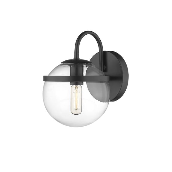 350-1W-BK-CL Innovations Lighting Sands - 4W 1 LED Bath Vanity-11.75 Inches Tall and 5.88 Inches Wide