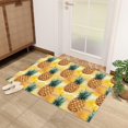 thumbnail image 4 of 3x5 Rug, Pineapple Door Mat Washable Non Slip Soft for Entryway, Tropical Fruit Rug, Kids Summer Fruits Carpet, Pineapple Home Decor & Gifts, 4 of 7
