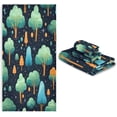 thumbnail image 7 of Coolnut Cartoon Trees Bathroom Towel Set Absorbent Soft 3-Piece Bath Towel Hand Towel Washcloth Decorative Towels for Bathroom Gym Hotel Beach Swimming Pool Washcloth Gift, 7 of 7
