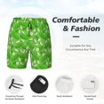 thumbnail image 3 of Balery Green Cucumber Mens Swim Trunks Swim Shorts for Men Quick Dry Inseam Beach Shorts with Compression Liner Pocket-X-Large, 3 of 9