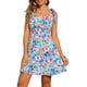 thumbnail image 2 of VESTIDO FLORAL VERANO 2025 INSPIRAR CHIC PARA MUJER, LARGO A LA RODILLA, CON TIRANTES DE LAZO, TIRANTES ESPAGUETI, XL, AZUL Y ROSA, 2 of 6