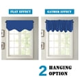 thumbnail image 5 of Window Treatment Curtain Valances Thermal Insulated Valances for Living Room, Rod Pocket, Scalloped,2 Pack, Royal Blue, 52 x 18 - Inch, 5 of 7