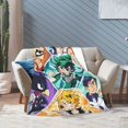 thumbnail image 2 of My Hero Academia Throw Blanket, Anime Blanket, Cozy Soft Lightweight Flannel Blankets For Couch Sofa Bed, 280 Gsm Plush Fuzzy Blanket, 2 of 9
