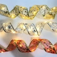 thumbnail image 3 of Honeeladyy 6.6FT Christmas Shining Ribbon Lights LED Lights, Christmas Tree Decor, Battery Powered DIY Lace Bows Strings Lights Decoration for Xmas Weddings New Year Holiday, 3 of 4