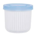 thumbnail image 2 of Freezer Storage Meal Prep Storage Containers Food Storage Boxes Lunch Storage Vegetable Storage Box Refrigerator Containers with Drain Basket Vegetables Sealed for Chopped Green Onion Garlic（1Pc）, 2 of 6