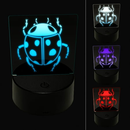 

Ladybug Drawing LED Night Light Sign 3D Illusion Desk Nightstand Lamp