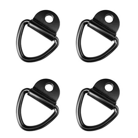 Black D-Shape Lashing Straps D-Rings Anchor Lashing Strap Holders Heavy ...