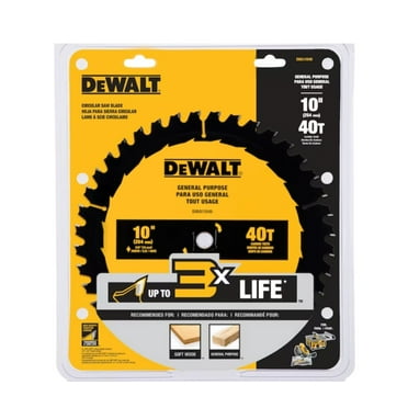 DEWALT Large Saw Blades 10-in 40-Tooth Rough Finish Tungsten Carbide-tipped Steel Miter/Table Saw Blade