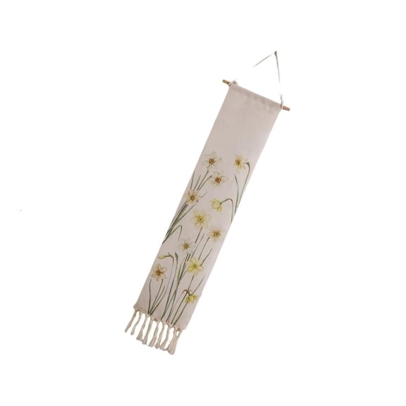 Giaone Vertical Daffodil Print Wall Tapestry for Bedroom and Studio Styling