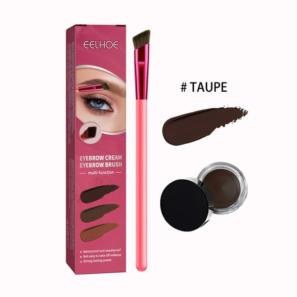 Set de brochas multifuncionales para cejas y sombras de ojos, incluye brocha portátil para crema y sombra de ojos.