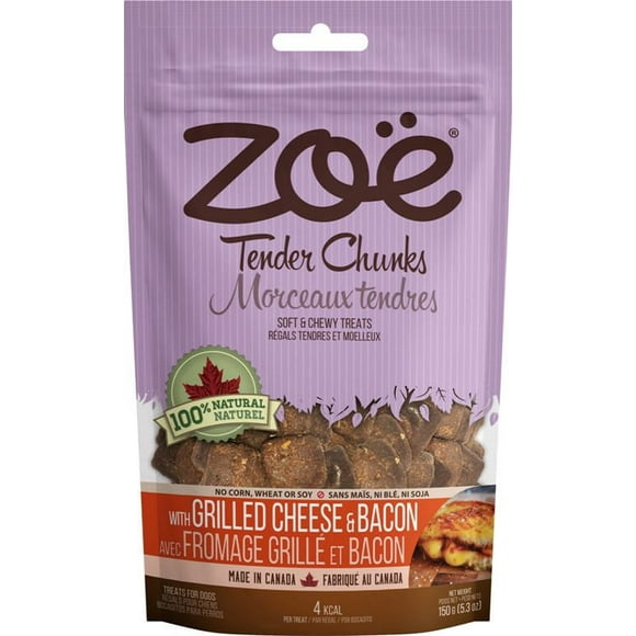 Zoe Tender Chunks Dog Treat, Cheese & Bacon, 150g