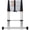 Silver, variant on 12.5FT Telescopic Ladder Aluminum with Non-Slip Feet, Slow Down Safety Function, 330lb Capacity Portable Extension Ladder for Household and Outdoor Working, Silver