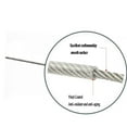 70 FT Stainless Steel Globe String Light Suspension Kit Corrosion