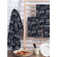 thumbnail image 2 of Vintage Flowers Kitchen Dish Towels for Drying Dishes Set of 2, Dark Blue Dandelion Plants Pastoral Botanical Waffle Weave Microfiber Hand Tea Bathroom Towels Quick Dry & Absorbent Towel 15.7x23.6, 2 of 7