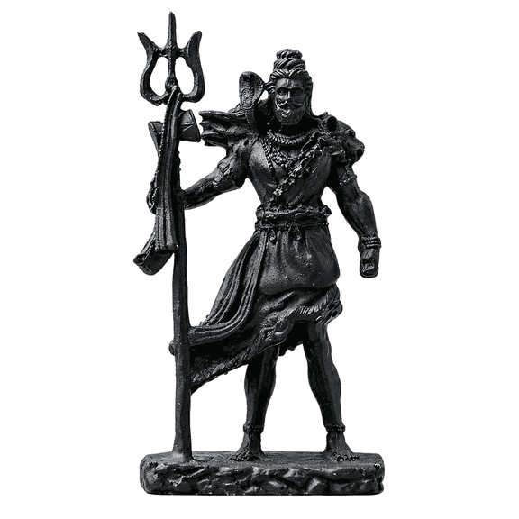 REGVO- 4.53 in Spiritual Lord Shiva Garden Statue, Decorative Hindu God Figurine for Home Temple, Office Desk, and Outdoor Religious Home Decor